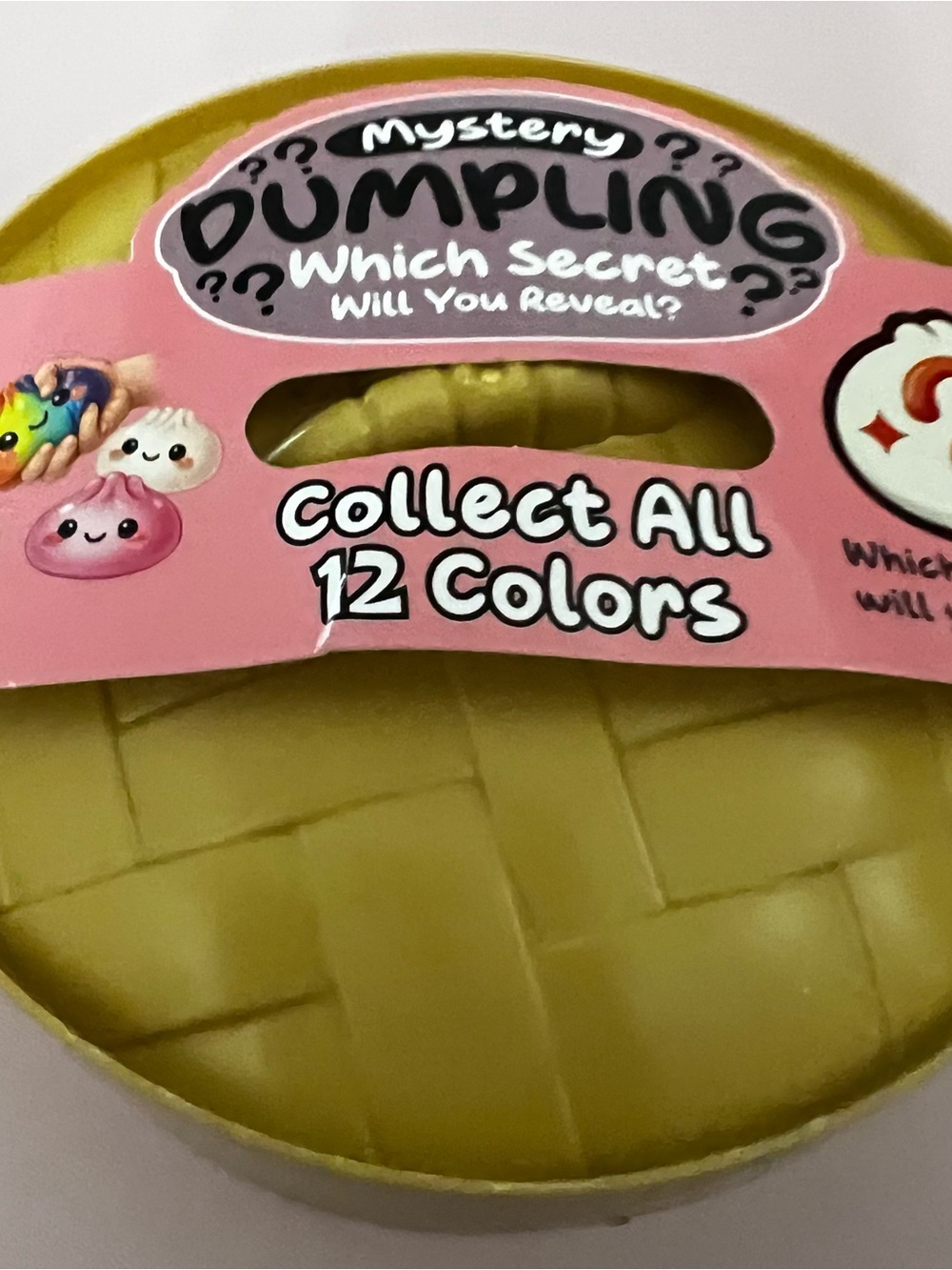 Mystery Dumpling Collectible Squishy never know what color you’ll get.